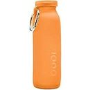 bubi Brands BB65SO324 22oz & 650 ml Foldable Water Bottle Rose44; Sunset Orange