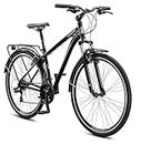 Schwinn Discover 2 Hybrid Bike for Men and Women, 21-Speed, 28-Inch Wheels, 17-Inch/Medium Frame, Black