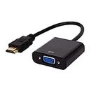 TECHONTO HDMI to VGA, High Speed 1080P HDMI to VGA Adapter (Male to Female) for Computer, Desktop, Laptop, PC, Monitor, Projector, HDTV, Chromebook, Raspberry Pi, Roku, Xbox and More (Black)