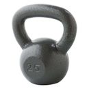 25lb Cast Iron Hammertone Kettlebell, Exercise Fitness Training Weight, Single