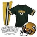 Franklin Sports Green Bay Packers Kids Football Uniform Set - NFL Youth Football Costume for Boys & Girls - Set Includes Helmet, Jersey & Pants - Large