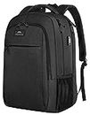 MATEIN Extra Large Backpack, 17 Inch Travel Laptop Backpack with USB Charging Port, Anti Theft TSA Friendly Business Work College Computer Backpack for Men Women, Black