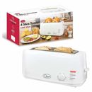 1400W BLACK 4-SLICE WIDE SLOT COOL TOUCH TOASTER VARIABLE BROWNING CONTROL