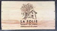 La Folie Bosquet des Papes Chateauneuf-du-Pape France Wine Box Panel
