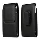 DFV mobile - Holster Case with Magnetic Closure and Belt Clip Swivel 360 for LG Stylo 4 (2018) - Black