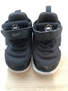 Nike Tanjun Toddler Size 6 C Running Shoes sneaker Black White