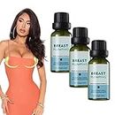 Herbal Bust Up Essential Oil, Breast Enhancement Essential Oil, Breast Plumping Essential Oil, Bust Firming Natural Essential Oil, Bust Enlargement (3pcs)