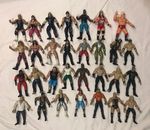Vintage 80’s & 1990's WWE Wrestling Figures Bundle Lot Toy Silicone Figures