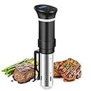 Sous Vide Cooker, 1000W Sous Vide Precision Cooker, Immersion Circulator Sous Vide Machine, Accurate Temperature and Time Control Sous Vide Cookbook Included