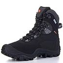 XPETI Women's Thermator Mid High-Top Waterproof Hiking Boot Black 10 Insulated Trekking Walking Hunting Daily Outdoor