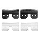 4pcs Oster Fast Feed Clipper Ceramic Blade - Pet Dog Cat Grooming Clipper Replacement Blades, for A5 Trimmer Series, for Andis 18 Teeth Detachable Ceramic Blade Part, for Wahl KM2 KM5 KM10