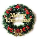 SAU RANG Designer Christmas Wreath / Wall Hanging / Decoration for Xmas Party / Christmas Decorations for Home/Gifts/Wreath - (Green Pine, 10)