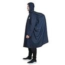 ROCKSPORT Unisex Hooded Rain Poncho for Adult,Waterproof, lightweight,Reusable& Packable, One Size Fits Most, Free Size (Blue)