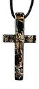 Reeltree Xtra Camo Cross Necklace Pendant Jewelry Hunting Prayer Religious Cross Necklace Made in USA