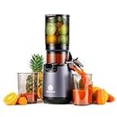 Ventray Slow Masticating Juicer Cold Press Juicer with 5.3" Extra Large 130mm Wide Feed Chute Electric Slow Juicer Machine Fit Whole Fruits Vegetables, High Juice Yield, Easy to Clean with Brush