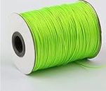 ZILZON® Wax Cord Cotton Cord Parrot Green for DIY Jewellery Making, Beading, Art and Craft Work and Handicrafts, Size 1mm 100 Mtrs Spool