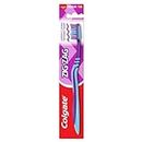 Colgate Adult Zigzag Medium Bristle Manual Toothbrush - 1 Pc, Multicolour, Compact Brush Head For Deep & Complete Cleansing