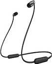 Sony WI-C310 Bluetooth Wireless In-Ear Headphones with Mic, up to 15h battery life, Black