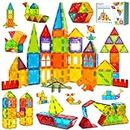 Theefun Magnetic Building Blocks, 52pcs Magnetic Tiles for Kids Toys for 3 4 5 6 7 Year Old Boys Girls Magnet Building Blocks Creative Animals Educational Construction STEM Toys Gifts for Kids