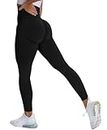 Alexvyan Black Skinny Fit Yoga Pants Gym wear Leggings Ankle Length Workout Active wear | Stretchable Workout Tights | High Waist Sports Fitness for Girls & Women- Nylon Fiber & Spandix (XL-X-Large)