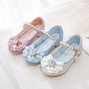 Frozen2 Girls Princess Kids fashion new  Shoes nice Glitter pearl heels Fancy AU