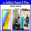 For Infinix Smart 6 Plus 6.82 "für Infinix Smart 6 plus LCD mit Rahmen x6823 x6823c Display
