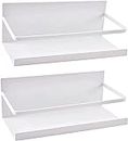 Pack of 2 Fridge Shelf Hanging Shelf for Fridge Magnet Spice Rack with Shelf Kitchen Shelf Kitchen Organiser Storage (White)