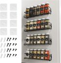 4PCS Kitchen Spice Rack Wall Mounted Shelves Can Storage Cabinet Organiser
