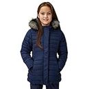 Peter Storm Girls' Lizzy Insulated Parka with Faux Fur Trimmed Hood, Girls Winter Coat, Outdoors, Walking, Trekking, Hiking and Camping Clothing, Navy, 11-12 Years