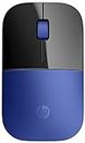 HP z3700 Blue Wireless Mouse – Souris (RF sans Fil, Bureau, Pressed Buttons, Roue, Optique, électricité)