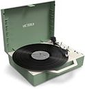 Victrola VSC-725SB-BAS Re-Spin Sustainable Suitcase Record Player - Basil Green