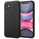 JETech Silicone Case for iPhone 11 6.1-Inch, Silky-Soft Touch Full-Body Protective Case, Shockproof Cover with Microfiber Lining (Black)