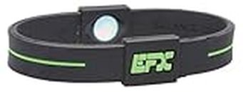 EFX - Braccialetto Sportivo in Silicone, 20 cm, Taglia 8, Colore: Nero/Verde