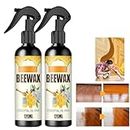 Natural Micro-Molecularized Beeswax Spray, Beeswax Spray Cleaner, Bees Wax Furniture Polish and Cleaner, Beeswax Furniture Polish Wood Wax Spray (2 PCS)
