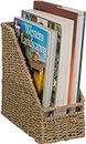 10" Seagrass Magazine and File Holder Organizer by Trademark Innovations