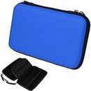 TECHGEAR 2DS XL Case for New Nintendo 2DS XL with Storage, Case Lid, Hard Shell, Hard Protective Travel & Storage Case for 2DS XL Console & Accessories - Blue