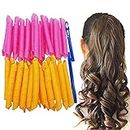 VASLON 40 Pack Magic Hair Curlers Spiral Curls Styling Kit,No Heat Hair Curlers and 2 Styling Hooks, Manual Hair Curler Magic Spiral Ringlets Circle Roller, Wave Formers DIY Hair Roller Tool (30cm)