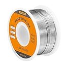 TOWOT High Purity Tin Lead Rosin Core Solder Wire for Electrical Soldering, Content 1.8% Solder flux Sn63 Pb37 (0.8mm, 50g)