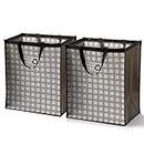 Lily queen Recycle Bin Bags for Kitchen Home Trash Cans Sorting Bins 12 Gallon Set of 2