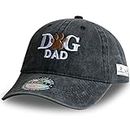 KUBILA Dog Dad Hats for Men Mom,Dog Dad Baseball Cap for Papa Grandpa,Washed Black