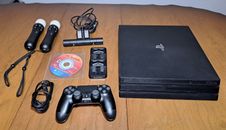 Consola Sony PlayStation 4 Pro PS4 1TB negra sistema de juegos CUH-7215B PS Move
