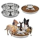 PetierWeit 3 PCS Stainless Steel Puppy Feeding Bowls for Litters, Pet Weaning Feeder Bowl, Dog Feeding Bowls for Puppies Dog Food and Water