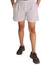 Fockse Men's Boxer Shorts 100% Cotton with Comfort Fit Elastic, Dual Pockets and Concealed Button Fly - Walking Dead - Medium