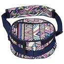 Ethnic Drum Bag, Waterproof Drum Bag Stylish Details Fashionable Ethnic Style Shoulder Pads with A Stick Bag for Outdoor