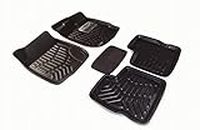 Autyle EVA-Plastic 3D Car Foot Mat/Floor mat for Maruti 800 Set of-5/Black