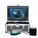 Camera sous Marine Peche DVR, Moniteur LCD 7 Pouces HD 1080P Fish Finder 15m Caméra étanche pour Pêche sur Glace, en lac et en Bateau Caméra de Pêche sous-Marine (15M, 7 inch)