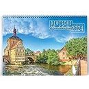 Deutsche Landschaften Kalender 2024, Wunderschöner Kalender 2024 Wandkalender mit atemberaubenden Fotos von Deutschland, von Just Cards, mehrfarbig