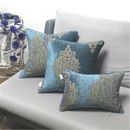 Pillowcase Blue Elegant European Chenille Jacquard Cushion Cover Home Textiles
