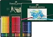 Faber-Castell 117560 Crayons de couleur aquarellables Albrecht Dürer, boîte métal de 60