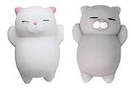 ANAB GI Kawaii Slow Rising Squishy Squeeze Mini Cat Toy -Set of 2 Pcs